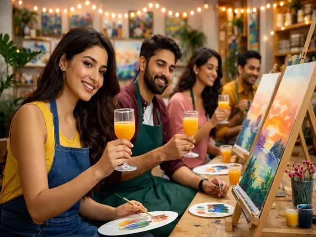 Brew and Brush :The Sip & Paint Experience