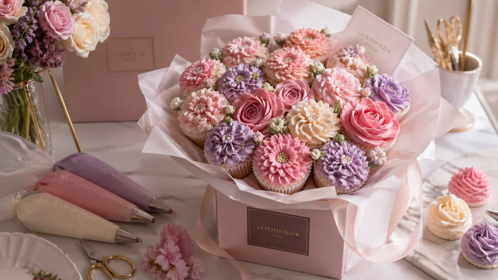 Bloom & Frost : Cupcake Bouquet Decoration Workshop — Workshop in Bhubaneswar