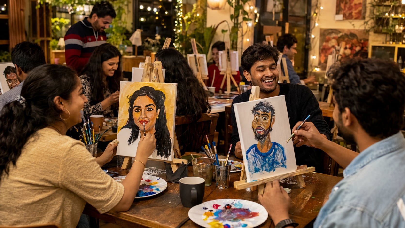 Paint Your Partner : A Fun Canvas Painting Experience — Workshop in Bhubaneswar